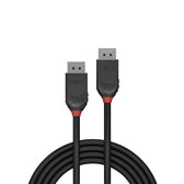 Kabel DisplayPort 1.2, LINDY Black Line 4K UHD M/M, czarny, 1m