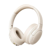 Słuchawki z mikrofonem Baseus Bass BH1 Lite A0203C02 Bluetooth 6.0 beżowe
