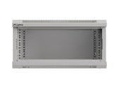 Szafa instalacyjna Rack wisząca 19" 4U 540x350 szara Drzwi przeszklone Lanberg (flat pack)
