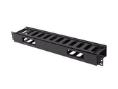 Organizer kabli Lanberg AK-1703-B 19" 1U plastikowy z zaślepką typ A czarny