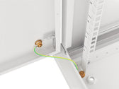Szafa instalacyjna Rack wisząca 19" 12U 600x450 szara drzwi metalowe Lanberg (flat pack)