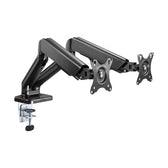 Uchwyt biurkowy 2xLCD/LED Techly 17"-32" 2x(2-9kg) Amortyzator gazowy