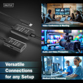 Kabel przedłużający aktywny DIGITUS DA-73109, USB 3.2 Gen1, 5Gbps, USB-C - USB-C, 10m