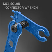 Zestaw narzędzi solarnych Qoltec kompatybilny ze złączami MC4 | zaciskarka + szczypce do ściągania izolacji