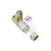 Wtyk RJ45 DIGITUS kat.6A, PoE++, 10GbE, ekranowany, metalowy, beznarzędziowy, AWG 27-22,linka/drut