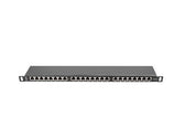 Patch panel Lanberg PPS6-0024-B 24 port 0.5U kat.6 ekranowany czarny