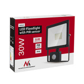 Naświetlacz LED z czujnikiem ruchu Maclean MCE630 WW slim Warm White 30W, IP44