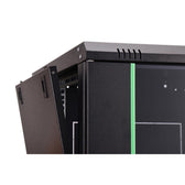 Szafa sieciowa wisząca jednosekcyjna DIGITUS Dynamic 19" 7U, 600x600, drzwi szyba, czarny, niezmontowana, 60kg