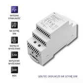Zasilacz na szynę DIN Qoltec | 54W | 12V | 4.5A | Szary