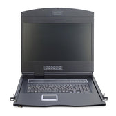 Konsola modułowa 19" LCD DIGITUS z touchpad KVM 8 portów 1U komplet kabli (8xDS-19231) klawiatura US