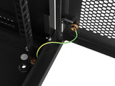 Szafa instalacyjna Lanberg rack wisząca 19" 4U 600x450 drzwi perforowane czarna (flat pack)