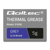 Pasta termoprzewodząca Qoltec 5.15W/m-K | 5g | Szara
