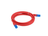 Patchcord Lanberg S/FTP kat.6A 0,5m LSZH CCA fluke passed czerwony
