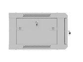 Szafa instalacyjna Rack Lanberg wisząca 19" 4U 600x450 szara drzwi metalowe (flat pack)
