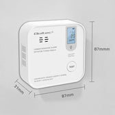 Czujnik tlenku węgla Qoltec z baterią | alarm 85dB | LED