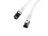 Patchcord Lanberg S/FTP kat.8.1 0,5m LSZH CU fluke passed biały