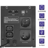 Zasilacz awaryjny UPS Qoltec  Monolith | 2000VA | 1200W | LCD | USB