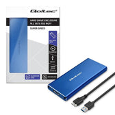 Obudowa/kieszeń Qoltec na dysk M.2 SSD | SATA | NGFF | USB 3.0 | Super speed 5Gb/s | 2TB | Niebieski