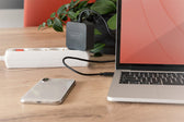 Ładowarka sieciowa DIGITUS zasilacz 1x USB-C PD 3.0 max. 65W zintegrowany kabel 1,2m czarna