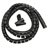 Organizator maskownica kabli Maclean MCTV-676 B czarna 25mm x 2m