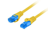 Patchcord Lanberg S/FTP kat.6A 3m LSZH CCA fluke passed żółty