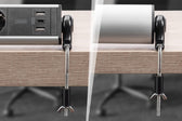 Listwa zasilająca DIGITUS biurowa 45° 6 gniazdowa 2xUSB-A 1xUSB-C (5V/3,4A) obrót 180° aluminiowa, z zaciskiem na blat