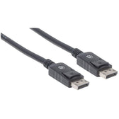 Kabel Manhattam DisplayPort/DisplayPort 1.2, DP-DP M/M, 4K*60Hz 2m czarny