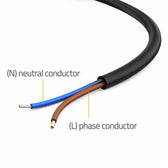 Kabel zasilający Qoltec CEE 7/16 (C) | 2x0.75mm2 | 1.8m