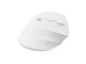 Mysz bezprzewodowa Natec Crake 2 Bluetooth 5.2 + 2.4GHz 2400DPI wertykalna biała