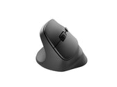 Mysz bezprzewodowa Natec Crake 2 Bluetooth 5.2 + 2.4GHz 2400DPI wertykalna czarna dla leworęcznych