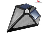 Lampa solarna Maclean MCE168 ścienna 6 LED z czujnikiem ruchu 2x solar
