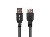 Przedłużacz USB-A Lanberg M/F 2.0 1m czarny box