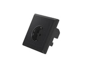 Gniazdo podtynkowe Lanberg 230V pojedyncze + 2x USB 2.1 A schuko czarne