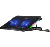 Podstawka chłodząca Defender NS-502 laptop notebook 15.6-17.3" 2xUSB 2 fans podświetlenie RGB + uchwyt smartfon