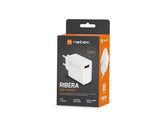 Ładowarka sieciowa Natec Ribera 1x USB-A 18W biała