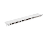 Patch panel Lanberg PPS6-0024-S 24 port 0.5U kat.6 ekranowany szary