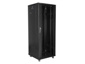Szafa instalacyjna Rack stojąca 19" 32U 600x600 czarna Lanberg (flat pack)