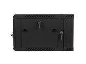 Szafa instalacyjna Rack dwusekcyjna wisząca 19" 6U 600x600 czarna Lanberg (flat pack)