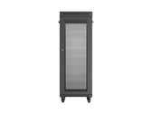 Szafa instalacyjna Rack Lanberg stojąca 19" 32U 600x800 czarna drzwi perforowane LCD (flat pack)