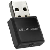 Karta sieciowa Qoltec Bezprzewodowy Ultra szybki mini adapter NANO WiFi | Standard N | USB 2.0 | 300Mbps