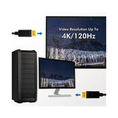 Kabel Techly DisplayPort 1.4 8K DP-DP M/M 1m czarny