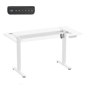 Biurko elektryczne regulacja wys. Ergo Office ER-400 W, max wys. 1160mm, max - 80 kg, bez blatu do pracy stojąco siedzącej, białe