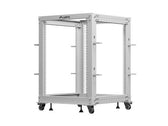 Stojak Open Rack 19" Lanberg 15U 600x600 regulowany szary