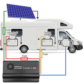 Ładowarka DC-DC Qoltec 12V z regulatorem MPPT | 40A | LiFePO4 AGM GEL STD