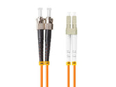 Patchcord światłowodowy Lanberg MM ST/UPC-LC/UPC DUPLEX 3.0MM OM2 50/125 LSZH 10m pomarańczowy