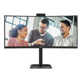 Monitor AOC 34" CU34E4CW VA WQHD 120Hz 2xHDMI DP HUB RJ45 głośniki kamera