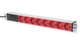 Listwa zasilająca DIGITUS PDU 19" RACK 8xSchuko kabel 2m 1xC14 16A wł./wył. zabezpieczenie aluminiowa