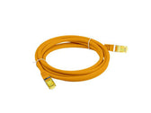 Patchcord Lanberg S/FTP kat.6A 5m LSZH CU fluke passed pomarańczowy