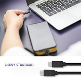 Kabel USB Qoltec 3.1 typ C męski | USB 3.1 typ C męski | 3m | Czarny