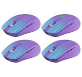 Mysz bezprzewodowa Defender MYSTERY MM-301 optyczna 1600dpi 2.4 GHz + Bluetooth fiolet AKUMULATOR bezklikowa silent